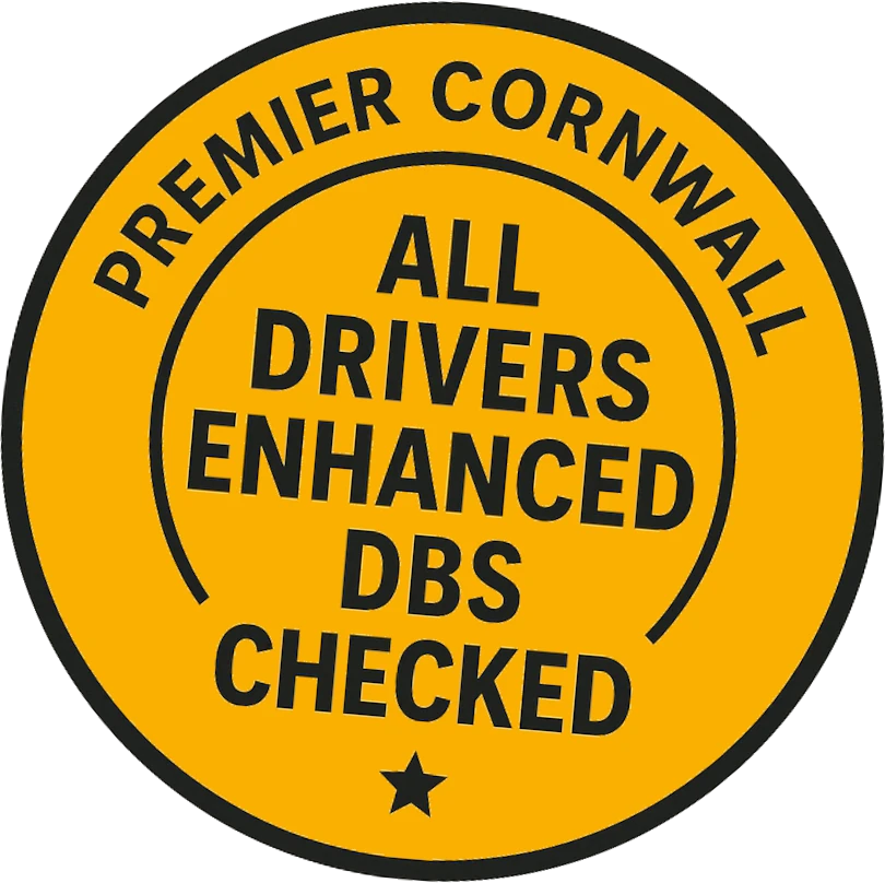Premier Coaches Cornwall all drives enhanced DBS checked